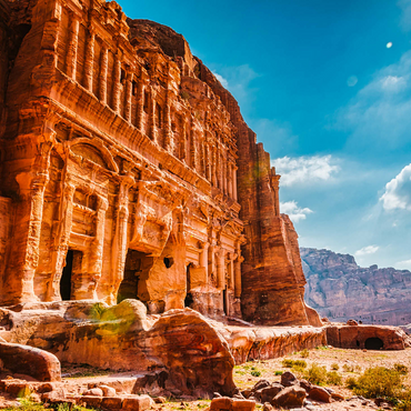 Beauty of rocks and ancient architecture in Petra, Jordan 1000 Jigsaw Puzzle 3D Modell
