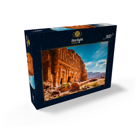Beauty of rocks and ancient architecture in Petra, Jordan 500 Jigsaw Puzzle box view1