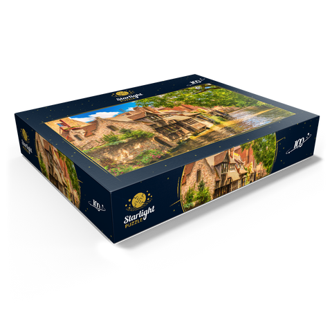 Classic view of the historic city center of Bruges (Bruges), province of West Flanders, Belgium. Cityscape of Bruges. Architecture and landmarks of Bruges. 100 Jigsaw Puzzle box view1