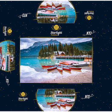 Emerald Lake Yoho National Park Canada British Columbia 100 Jigsaw Puzzle box 3D Modell