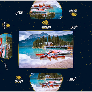 Emerald Lake Yoho National Park Canada British Columbia 500 Jigsaw Puzzle box 3D Modell