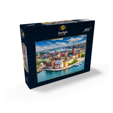 Stockholm old town (Gamla Stan) cityscape from city hall square, Sweden 1000 Jigsaw Puzzle box view1