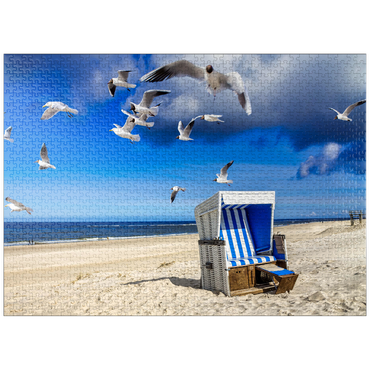 puzzleplate Beach in Westerland, Sylt, Germany 1000 Jigsaw Puzzle