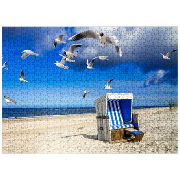 puzzleplate Beach in Westerland, Sylt, Germany 500 Jigsaw Puzzle