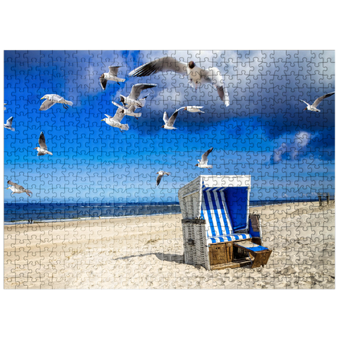 puzzleplate Beach in Westerland, Sylt, Germany 500 Jigsaw Puzzle