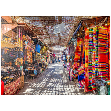 puzzleplate Souvenirs at the Jamaa-el-Fna market in the old medina, Marrakech, Morocco 1000 Jigsaw Puzzle