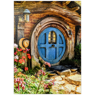 puzzleplate Hobbit House in Hobbiton, New Zealand 1000 Jigsaw Puzzle