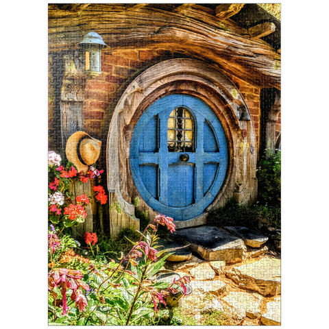 puzzleplate Hobbit House in Hobbiton, New Zealand 1000 Jigsaw Puzzle