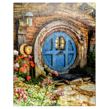 puzzleplate Hobbit House in Hobbiton, New Zealand 100 Jigsaw Puzzle