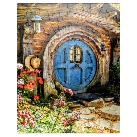 puzzleplate Hobbit House in Hobbiton, New Zealand 100 Jigsaw Puzzle