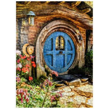 puzzleplate Hobbit House in Hobbiton, New Zealand 500 Jigsaw Puzzle