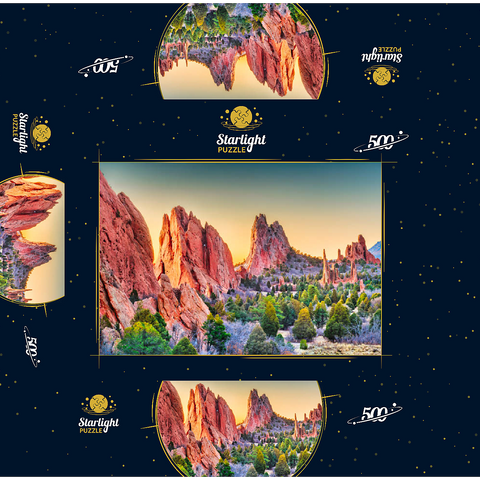Garden of the Gods, Colorado Springs, Colorado, USA. 500 Jigsaw Puzzle box 3D Modell