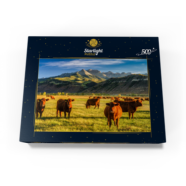 Fall on a Colorado cattle ranch near Ridgway - County Road 12. 500 Jigsaw Puzzle box view1