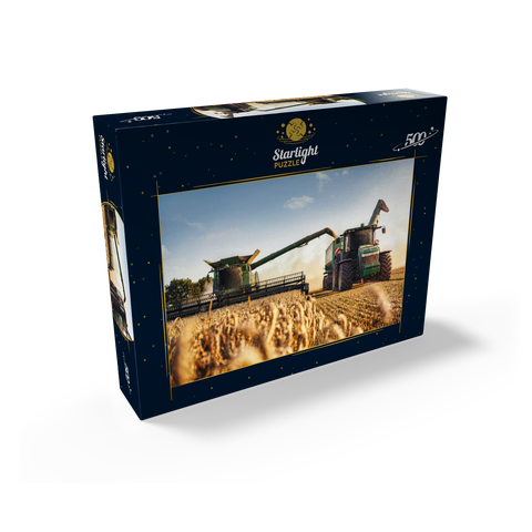 Combine combine and tractor for wheat field 500 Jigsaw Puzzle box view1