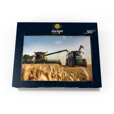 Combine combine and tractor for wheat field 500 Jigsaw Puzzle box view1