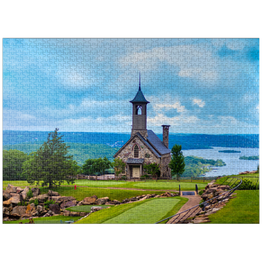 puzzleplate Church on the top of the rock in Branson Missouri 1000 Jigsaw Puzzle