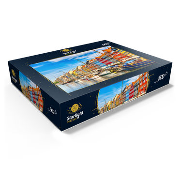 Copenhagen iconic view. famous old Nyhavn harbor in the center of Copenhagen, Denmark in summer sunny days. 500 Jigsaw Puzzle box view1