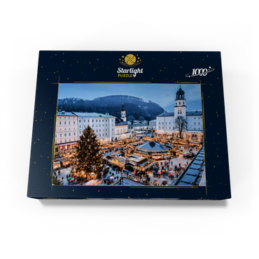 Salzburg, Austria: Christmas market in the old town of Salzburg. 1000 Jigsaw Puzzle box view1