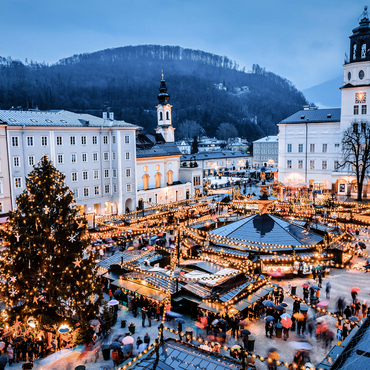 Salzburg, Austria: Christmas market in the old town of Salzburg. 1000 Jigsaw Puzzle 3D Modell