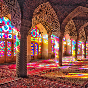 Nasir al-Mulk Mosque in Shiraz, Iran 100 Jigsaw Puzzle 3D Modell