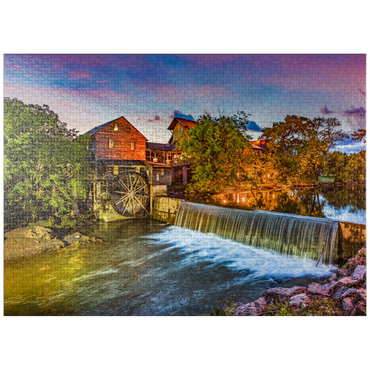 puzzleplate Pigeon Forge Tennessee TN Old Mill. 1000 Jigsaw Puzzle