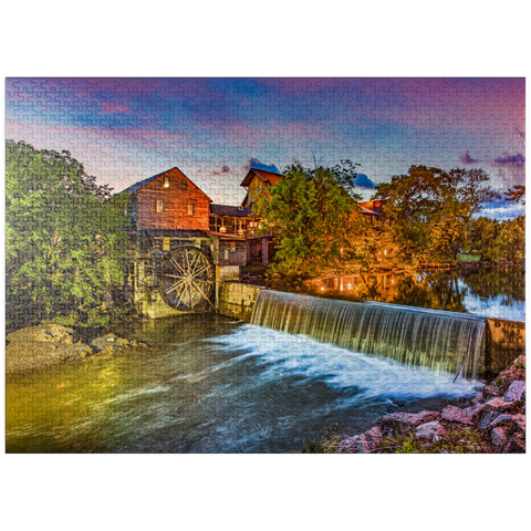 puzzleplate Pigeon Forge Tennessee TN Old Mill. 1000 Jigsaw Puzzle