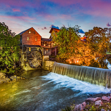 Pigeon Forge Tennessee TN Old Mill. 100 Jigsaw Puzzle 3D Modell