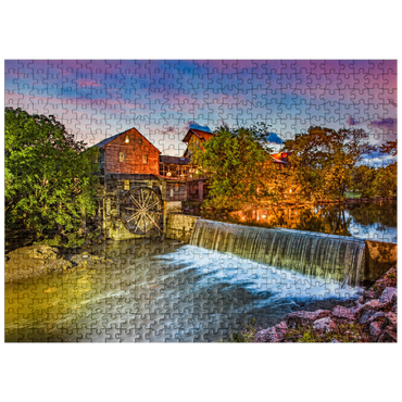 puzzleplate Pigeon Forge Tennessee TN Old Mill. 500 Jigsaw Puzzle