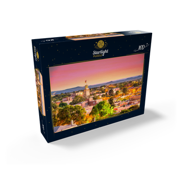 Santa Fe, New Mexico, USA Downtown skyline at dusk. 100 Jigsaw Puzzle box view1