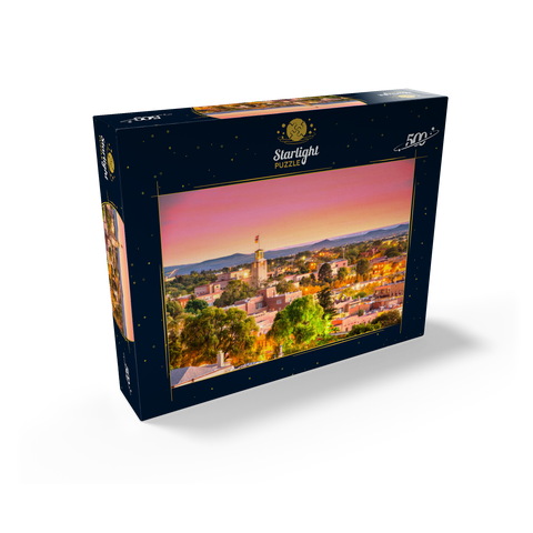 Santa Fe, New Mexico, USA Downtown skyline at dusk. 500 Jigsaw Puzzle box view1