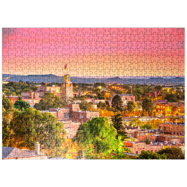 puzzleplate Santa Fe, New Mexico, USA Downtown skyline at dusk. 500 Jigsaw Puzzle