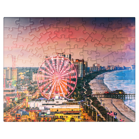 puzzleplate Myrtle Beach, South Carolina, USA City skyline. 100 Jigsaw Puzzle