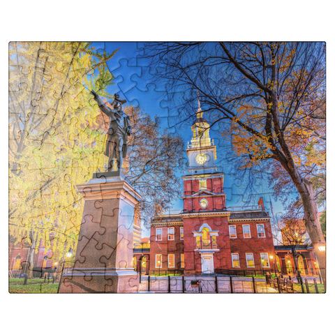 puzzleplate Independence Hall in Philadelphia, Pennsylvania, USA. 100 Jigsaw Puzzle