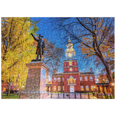 puzzleplate Independence Hall in Philadelphia, Pennsylvania, USA. 500 Jigsaw Puzzle