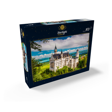 Neuschwanstein Castle on a summer day in Germany. 100 Jigsaw Puzzle box view1