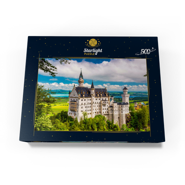 Neuschwanstein Castle on a summer day in Germany. 500 Jigsaw Puzzle box view1
