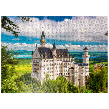 puzzleplate Neuschwanstein Castle on a summer day in Germany. 500 Jigsaw Puzzle