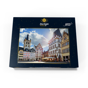 Trier, market place with Steipe in the city center of the ancient Roman city in Rhineland-Palatinate 1000 Jigsaw Puzzle box view1