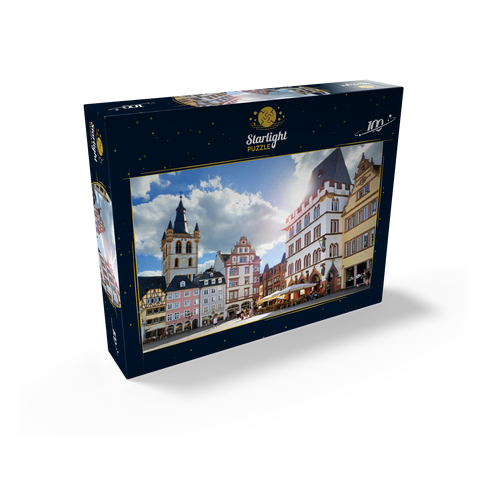 Trier, market place with Steipe in the city center of the ancient Roman city in Rhineland-Palatinate 100 Jigsaw Puzzle box view1