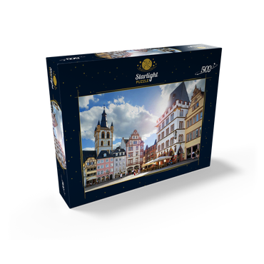 Trier, market place with Steipe in the city center of the ancient Roman city in Rhineland-Palatinate 500 Jigsaw Puzzle box view1