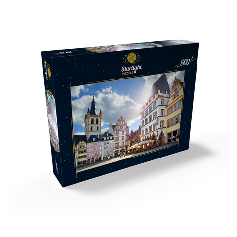 Trier, market place with Steipe in the city center of the ancient Roman city in Rhineland-Palatinate 500 Jigsaw Puzzle box view1