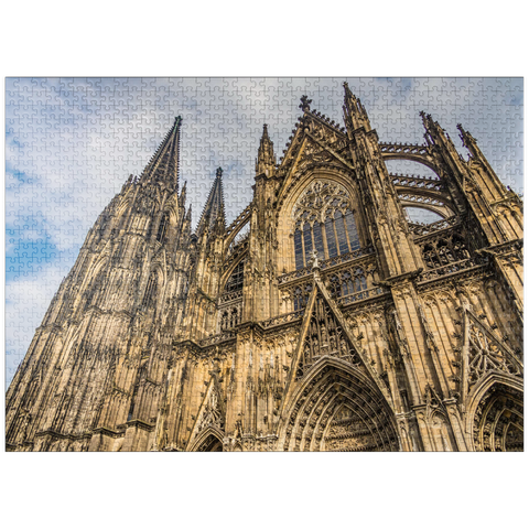 puzzleplate Cologne Cathedral, monument of German Catholicism and Gothic architecture in Cologne. 1000 Jigsaw Puzzle