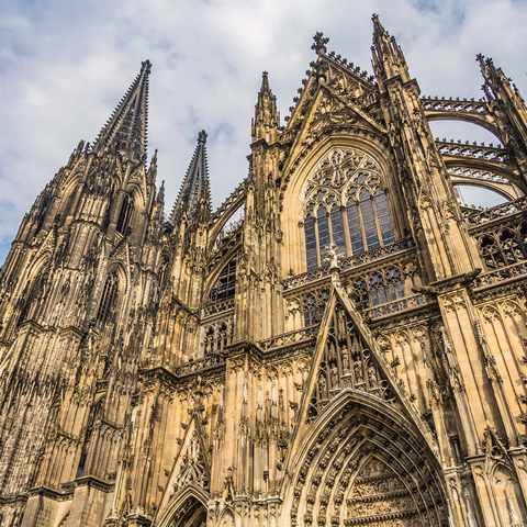 Cologne Cathedral, monument of German Catholicism and Gothic architecture in Cologne. 500 Jigsaw Puzzle 3D Modell