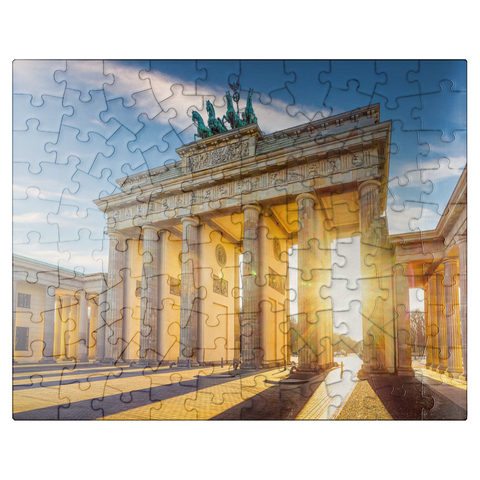 puzzleplate the famous Brandenburg Gate in Berlin, Germany 100 Jigsaw Puzzle