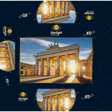 the famous Brandenburg Gate in Berlin, Germany 100 Jigsaw Puzzle box 3D Modell