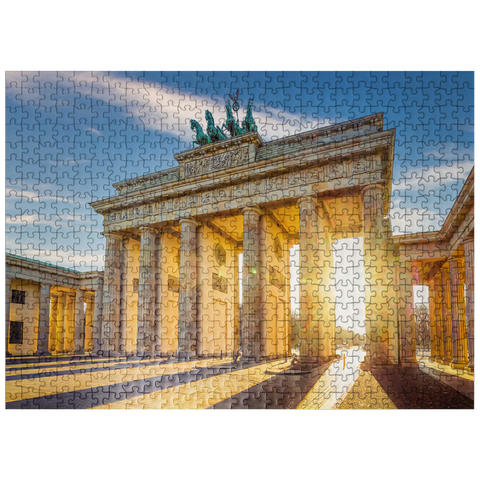puzzleplate the famous Brandenburg Gate in Berlin, Germany 500 Jigsaw Puzzle