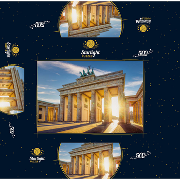 the famous Brandenburg Gate in Berlin, Germany 500 Jigsaw Puzzle box 3D Modell