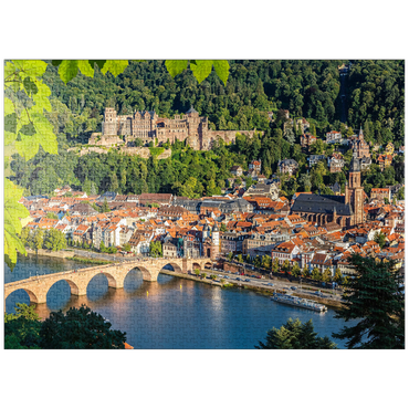 puzzleplate View of Heidelberg in summer, Germany 1000 Jigsaw Puzzle