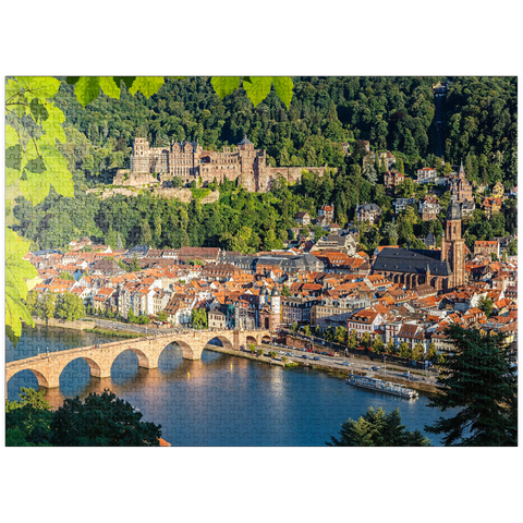 puzzleplate View of Heidelberg in summer, Germany 1000 Jigsaw Puzzle