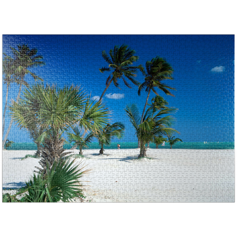 puzzleplate Beach at Key Biscayne, Miami, Florida, USA 1000 Jigsaw Puzzle